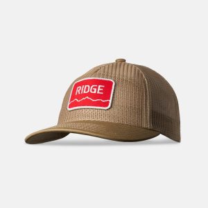 Ridge Mesh Snapback - Tan