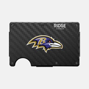 Ridge Wallet - Baltimore Ravens - Carbon Fiber 3k
