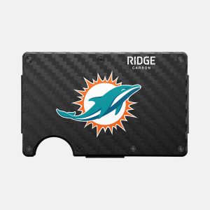 Ridge Wallet - Miami Dolphins - Carbon Fiber 3k