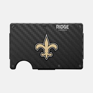 Ridge Wallet - New Orleans Saints - Carbon Fiber 3k